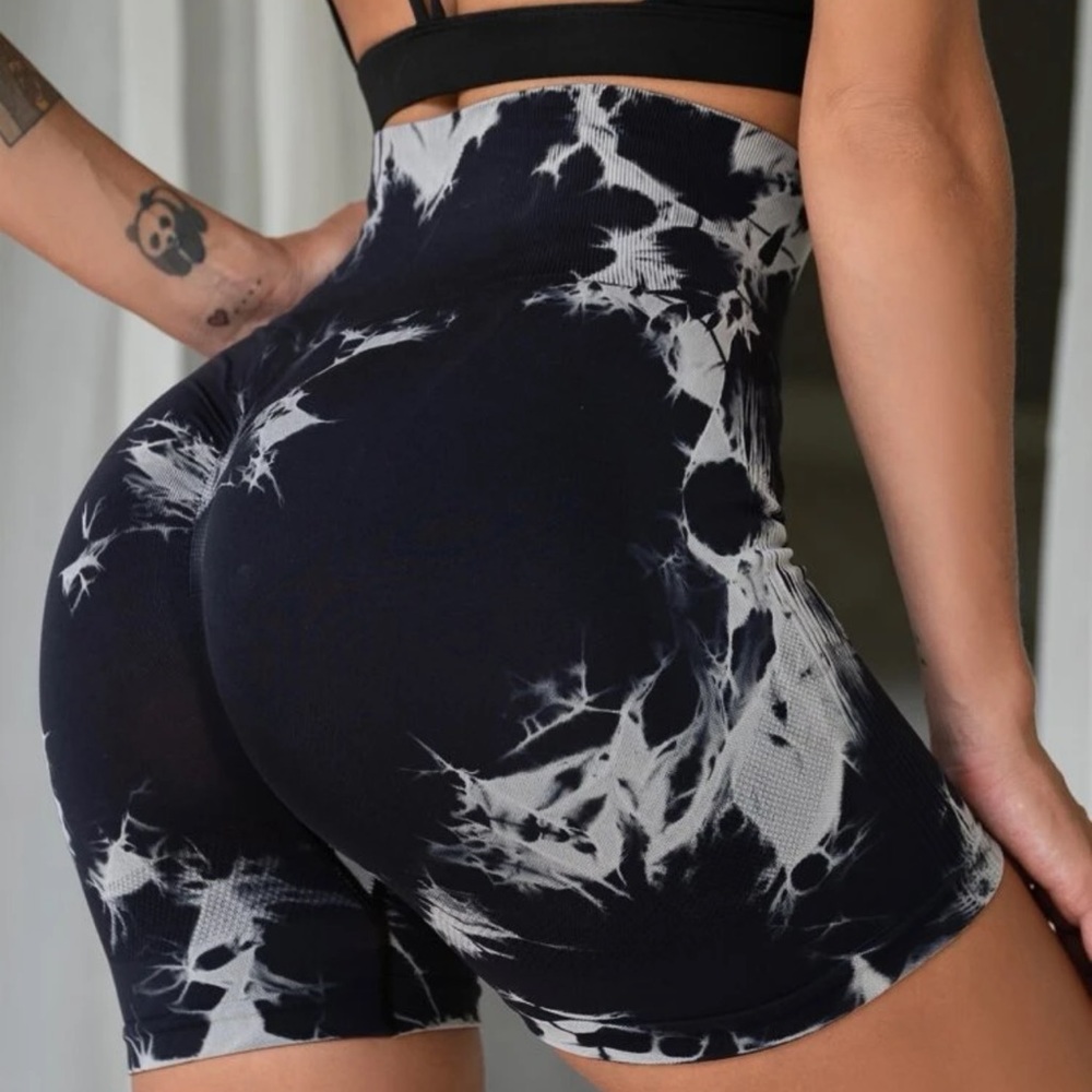 SHEIN tye dye workout shorts